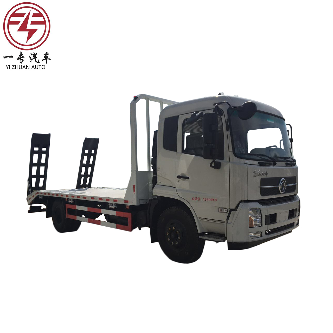 4700mm Wheelbase 6-Tire Dongfeng 4x2 Road Emergency Wrecker Truck Flatbed Lift Trailer