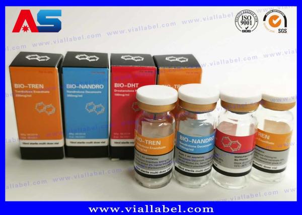 Bio Pharma 10ml Vial Box Label And Glass Bottle For Muscle Growth Acetate 250mg