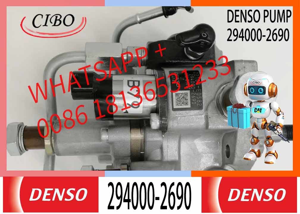 Common Rail Pump 294000-2690 Diesel Injection Pump Assembly 22100-E0582 for HINO J05E