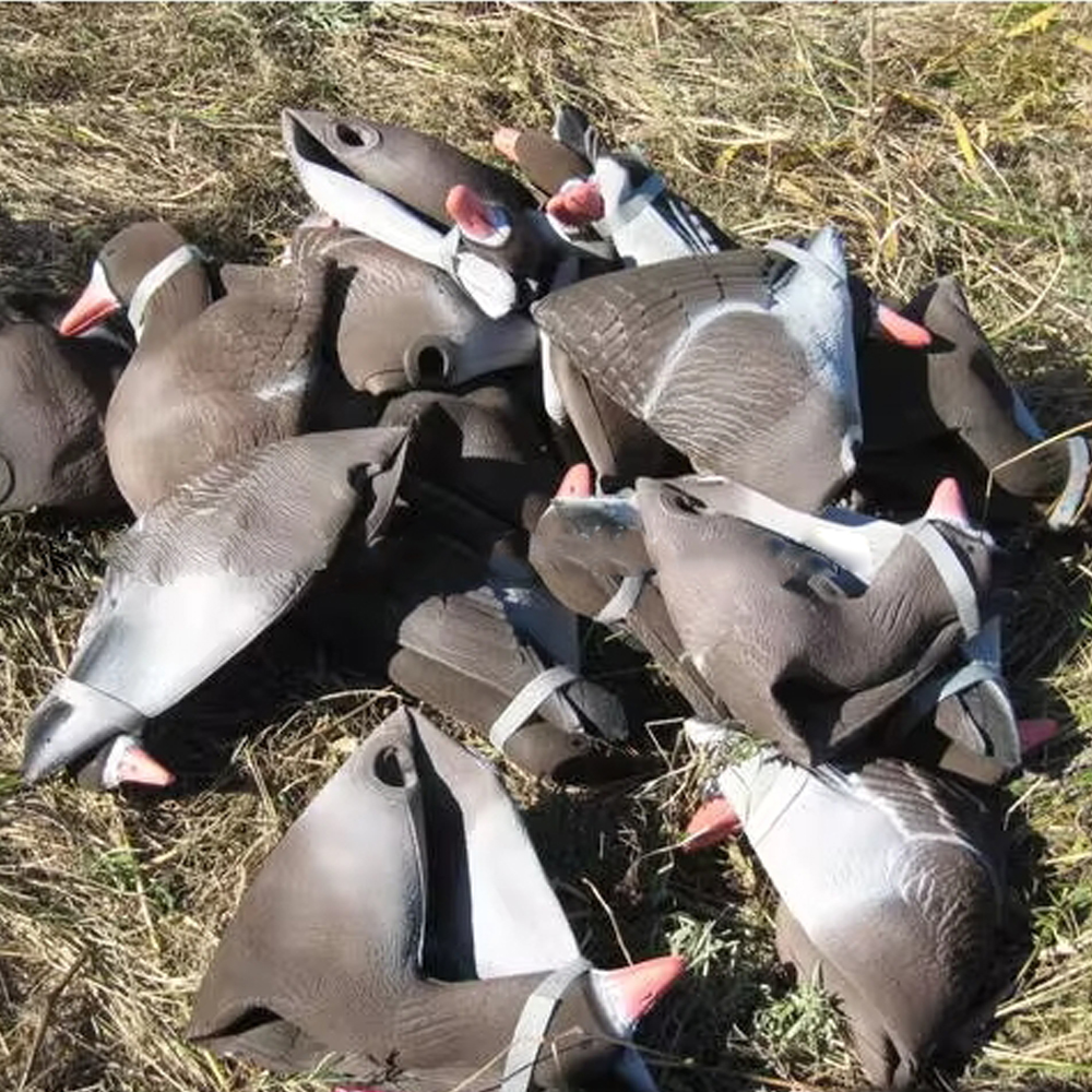350g Real Like Size Specklebelly Goose Decoys Full Body Floating For Hunting