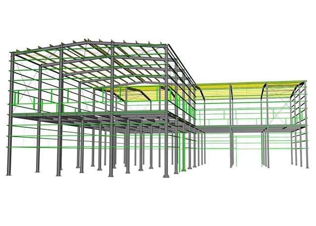 Industrial Prefabricated Steel Structures / Prefab Steel Shed Rapid Construction