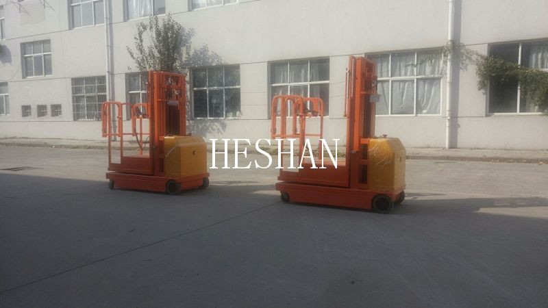 Low Level Electric Order Picker Self Propelled Mini Pickup Truck Man Lift