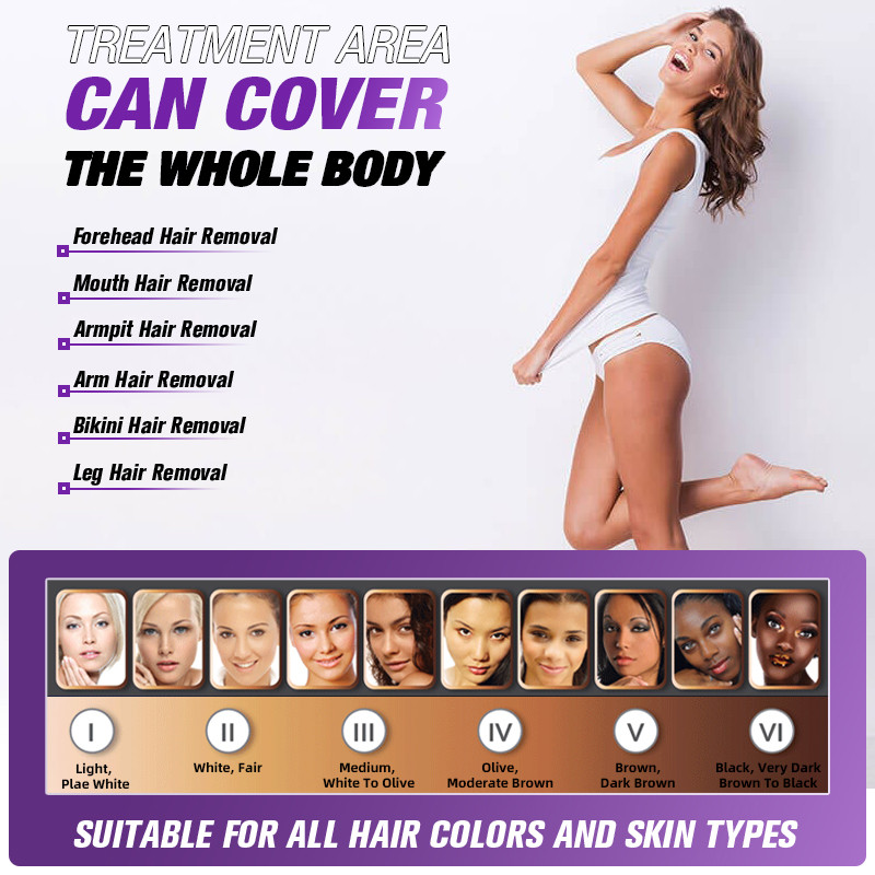 Painless Permanent Hair Removal Machine 2500W OPT IPL Skin Treatment Machine