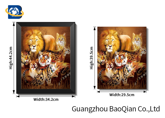 Wild Lion / Wolf Animal Stock Photo For Wall Decorative Pieces , 3d Pictures