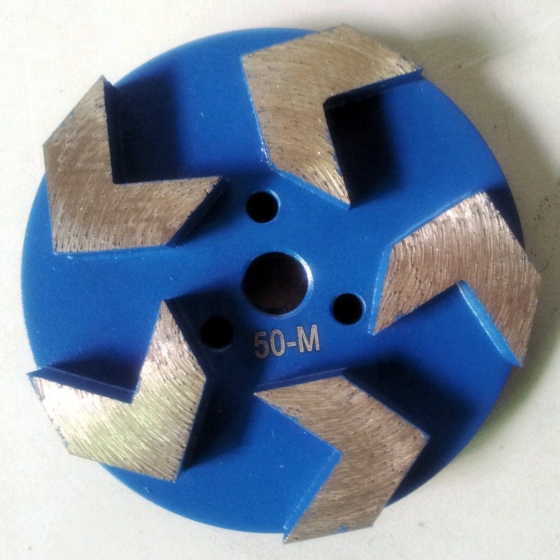 100mm 125mm Concrete Grinding Disc / Disk Grit 180 With Arrow Shaped Cutter Head