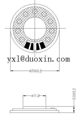 20mm mylar speaker supplier mobile phone speaker DXI20N-A China manufacturer