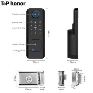 TTLock App Digital Smart Home Deadbolt Lock Biometric Code Card Key Unlock