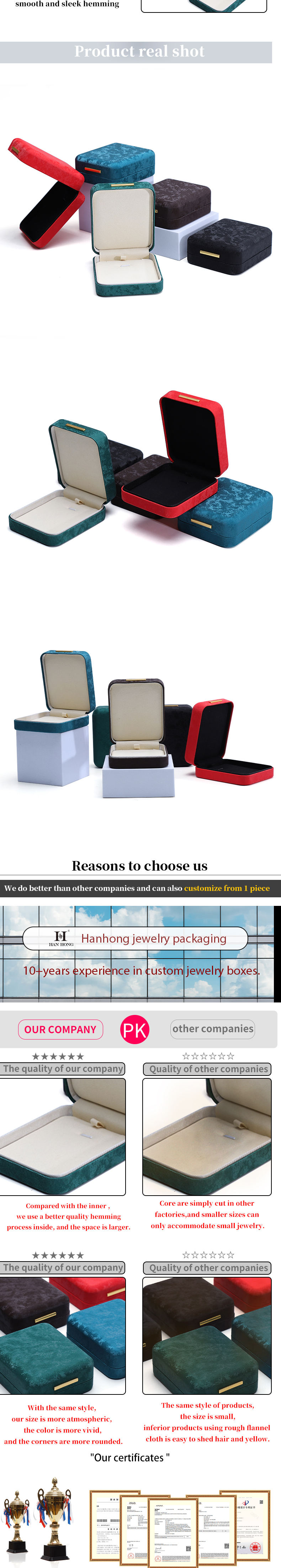 Black Moon Pattern Iron Box Jewelry Organizer for Travel Han Hong Customized Storage