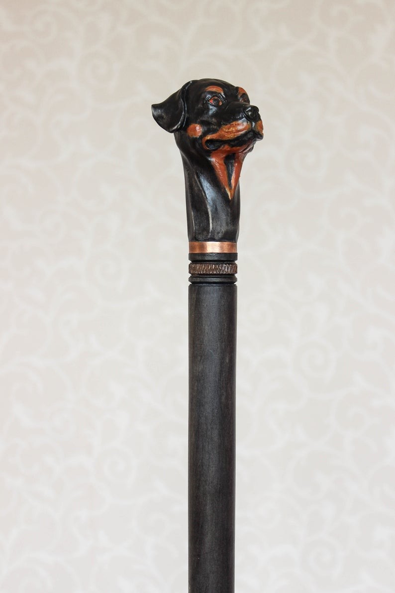 Carved umbrella with black walnut and beech handle wood handle curved handle umbrella