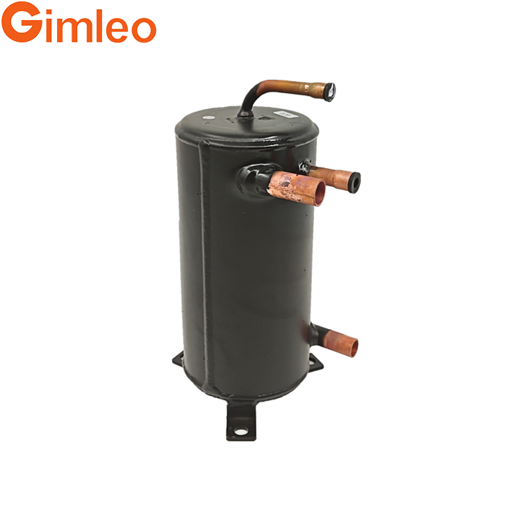 Gimleo Tube In Shell Heat Exchanger R32 HVAC Condenser RAH04-CMF 9.52mm Refrigerant Outlet