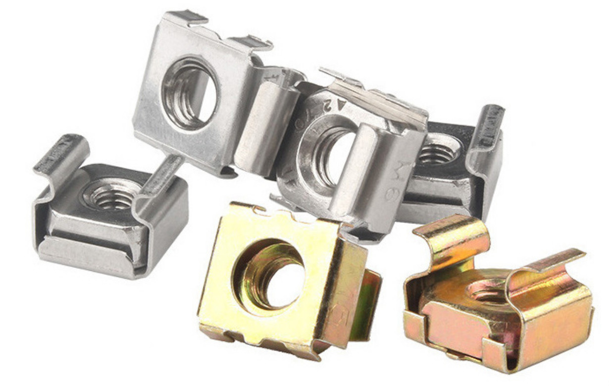 Zinc Plated M10 Stainless Steel Clip Nuts For Furniture Communications Industry