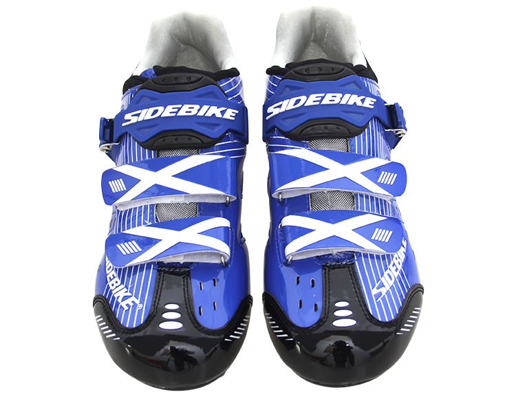 Blue SPD Indoor Cycling Shoes , Inside SPD Bicycle Shoes Water Resistant
