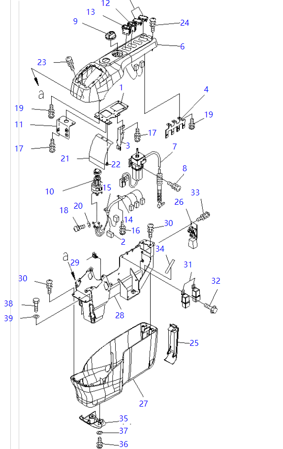 21W-43-41323 21W4341323 Motor KOMATSU Excavator Spare Parts For PC78MR-6 PC78UU-6