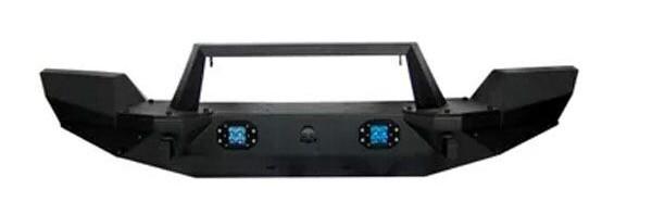 Wrangler Debris Front Bumper for Jeep JK Black Steel Recovery Bull Bar Winch