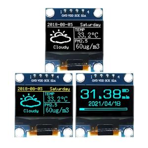 0.96 Inch 128x64 Dot Matrix OLED Display Module 4-Pin I2C Interface