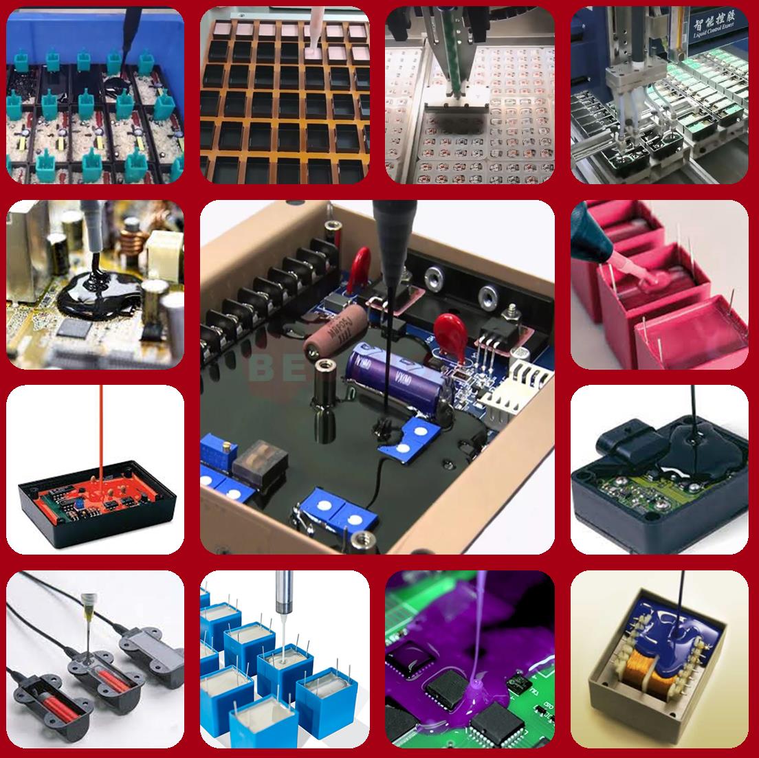 Easy to Operate 3 Axis Glue Dispenser PCB Potting Machine for Liquid Filling Material