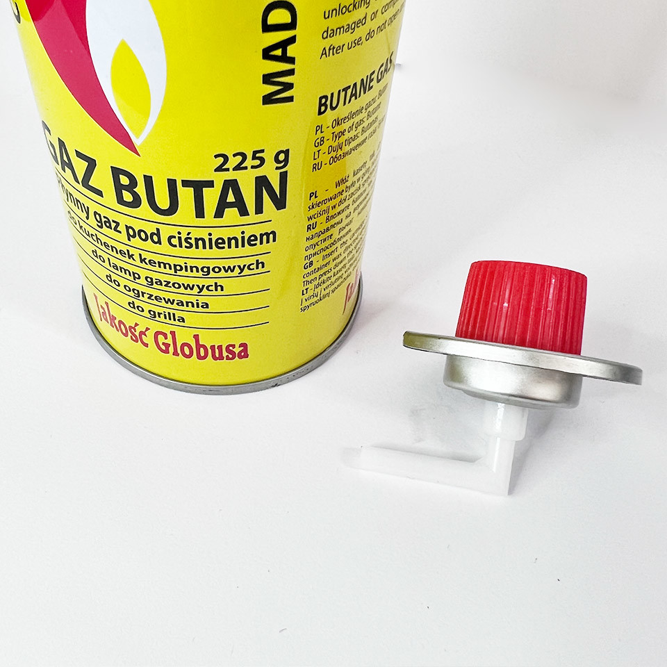 Aerosol Cartridge Portable Butane Gas Valve One Inch For Tin Cans