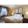 Buy cheap Luxury King / Twin Bed Ebony Wood Guest Room Furniture MDF Custom from wholesalers