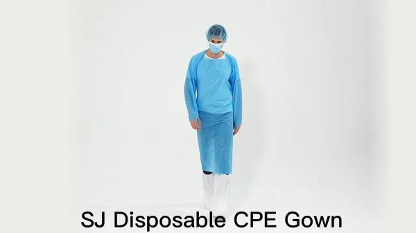 Disposable Unisex Waterproof Soft Polyethylene Industrial Aprons for Food