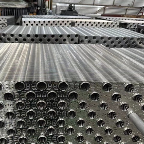 High Heat Transfer Performance Air-Conditioned Condenser Louver Fin 21X18.19mm Aluminum Alloy Tube