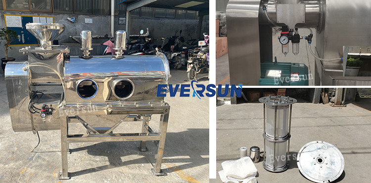 Coffee Powder Screening Airflow Centrifugal Sieving Machine For Granules Powder