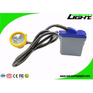 IP68 216lum 15000lux LED Miner Cap Lamp 1.67W With Cradle Chager