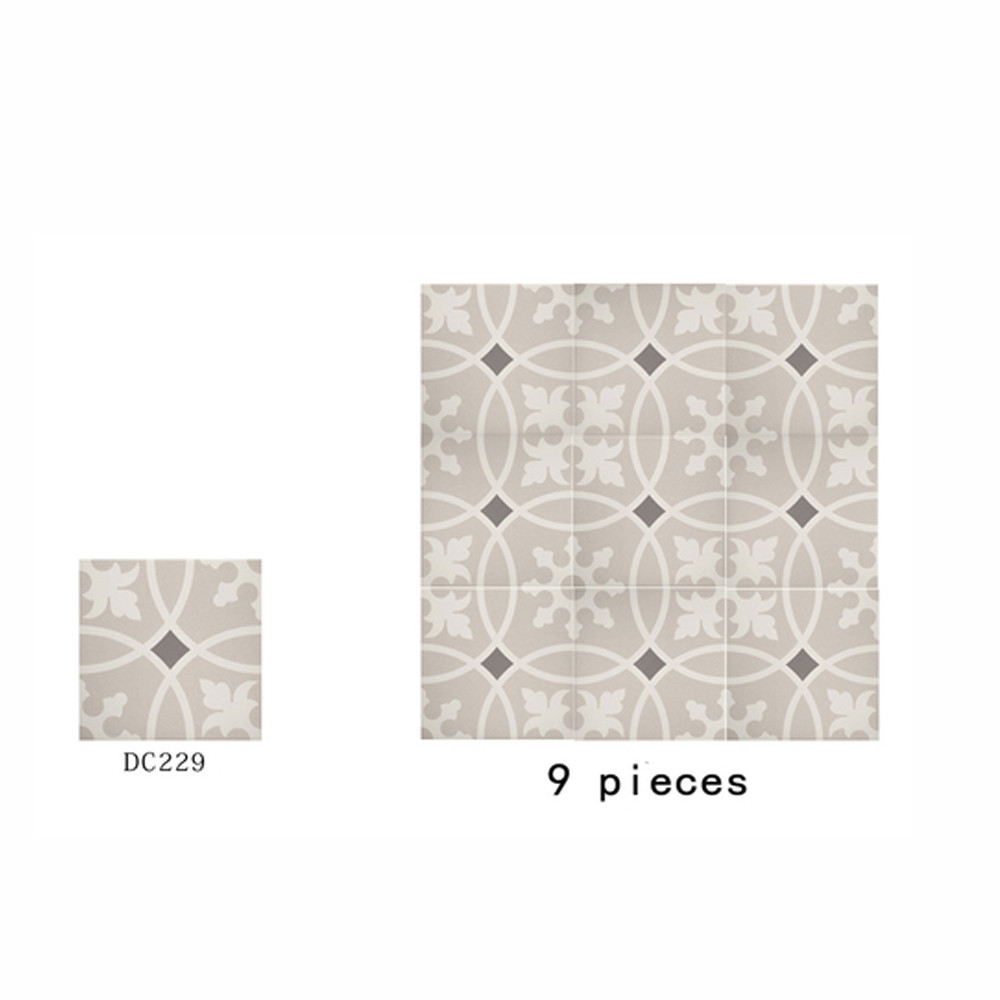 Beige Wall Tile 20x20cm Interior Ceramic Floor Tiles For Dining Room And Balcony