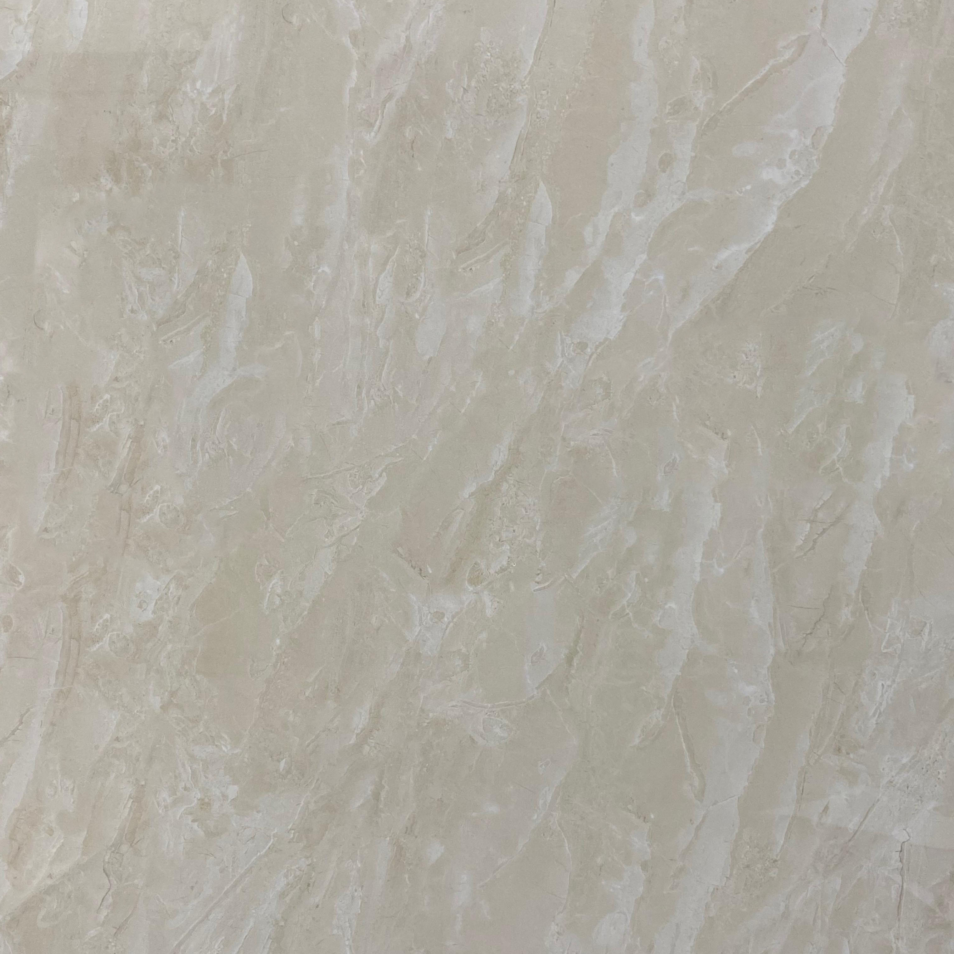 Inside Wall Brown Polished Glazed Ceramic Tiles and Indoor Floor Marble Look Tile For Office 600x600mm
