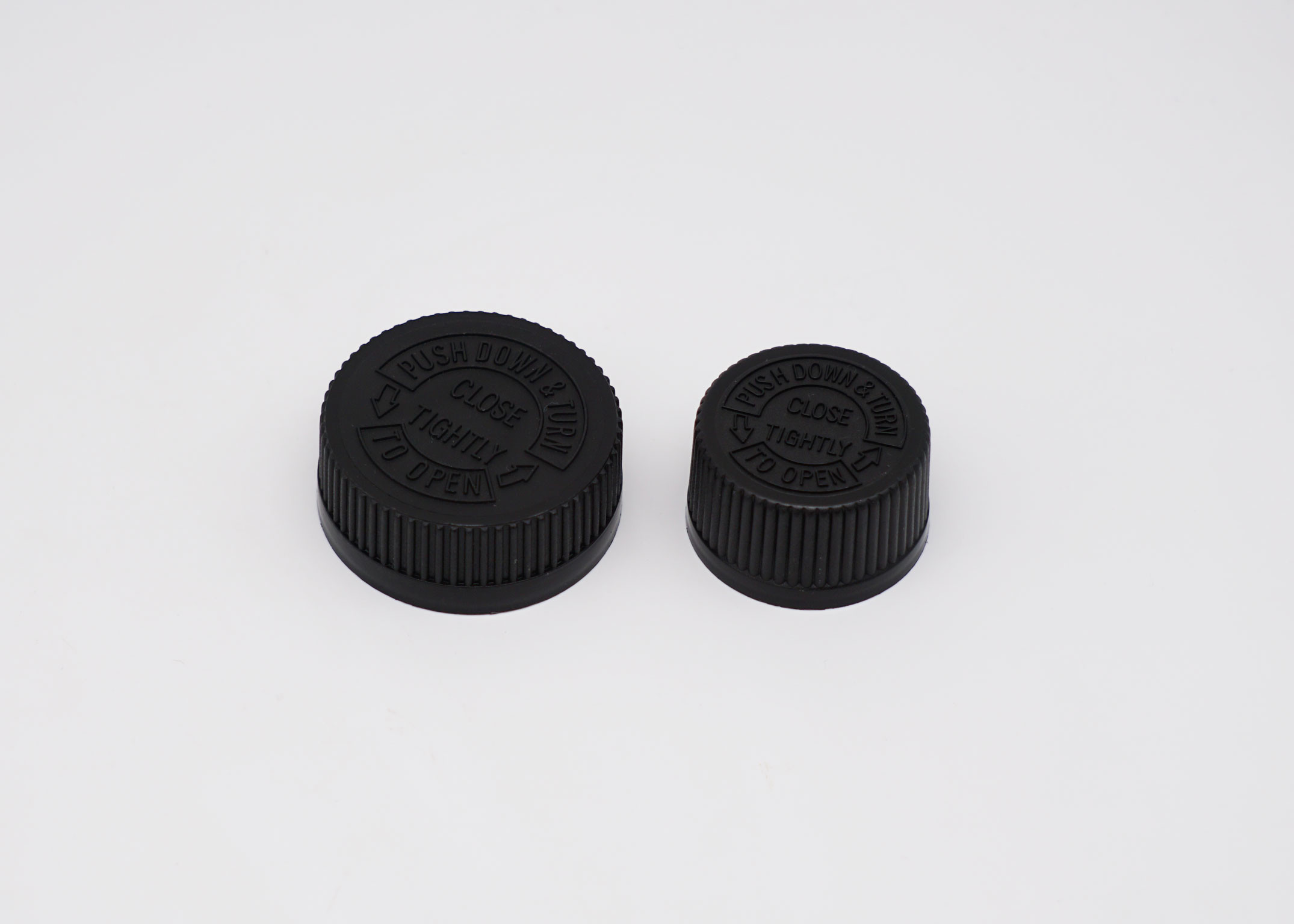 Ribbed Closure 28mm Child Resistant Caps BPA Free For Personal Care