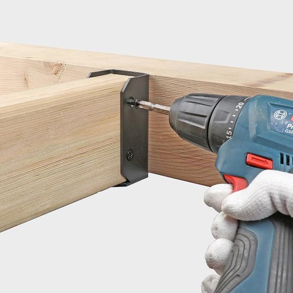 Single-side Bracket 2x4 Wood Pergola/Gazebo Saddle Joist Stainless Steel