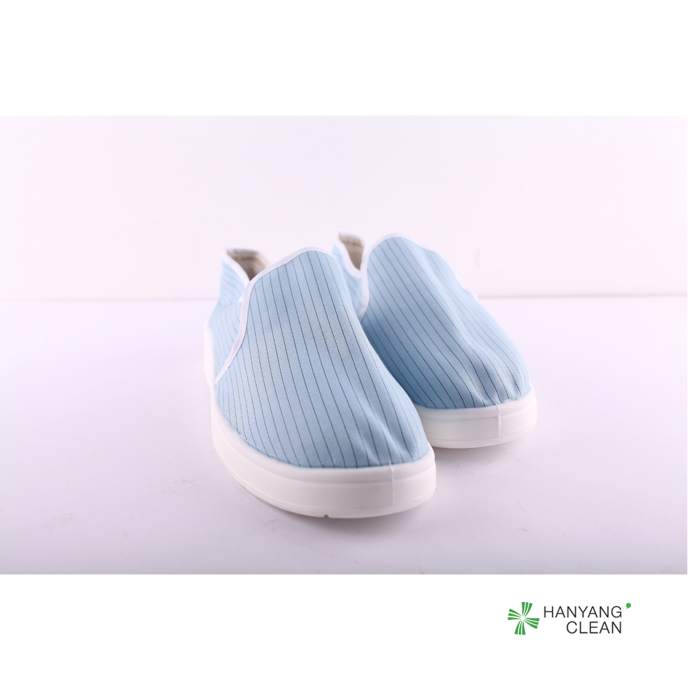 White ESD Cleanroom Shoes Anti Static Wear Resistant For Foodstuffs Factory