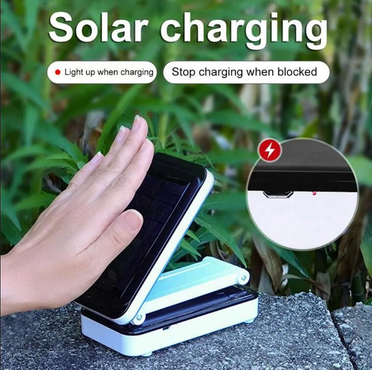 24LED Touch Sensor Dimmable Solar Table Lamp Rechargeable Foldable Solar Desk Lamp