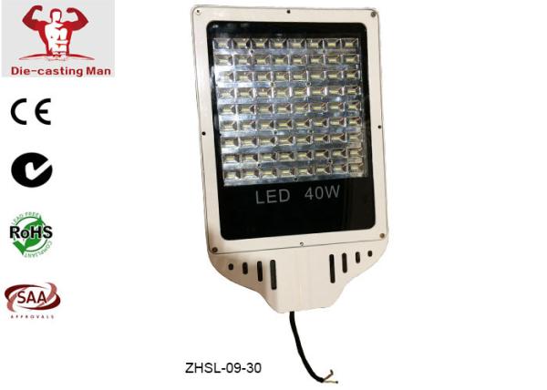 40W Waterproof LED Street Light Fixtures , Exterior LED Street Light Housing for
