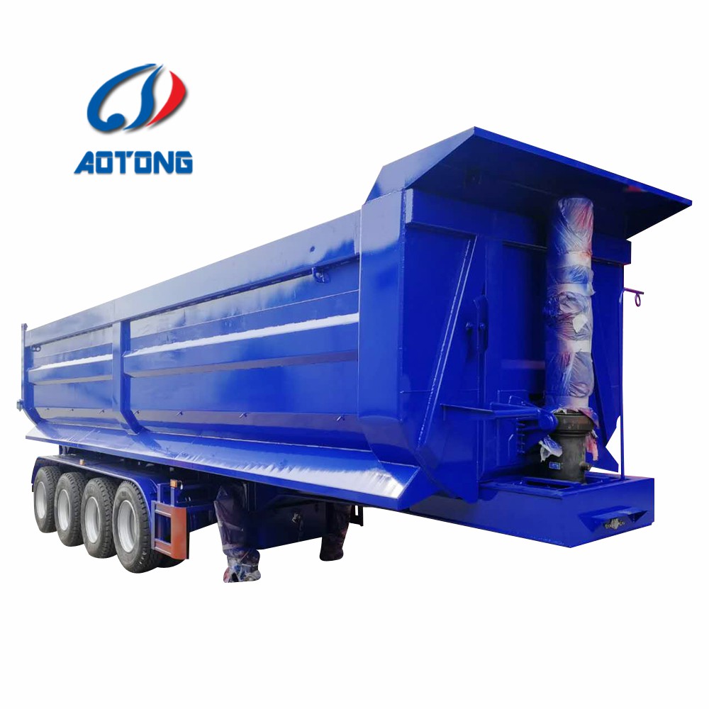 Low Bed Deck Dimension of 12000X2500X1500mm Dump Semi Trailer for Australia Market