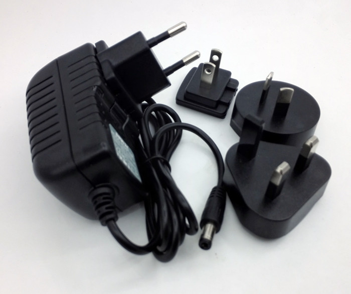 CE RoHS FCC 12V 1.5A 6V 200MA 14v 500ma 13V 6A interchangeable plug power adapter