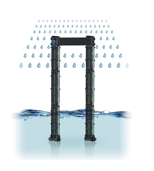Folding Pull Bar Type Portable Metal Detector Walk Through Body Scanner
