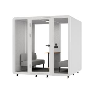K230 Bench Sofa Portable Movable Privacy Office Booth Enclosed Acoustic Office