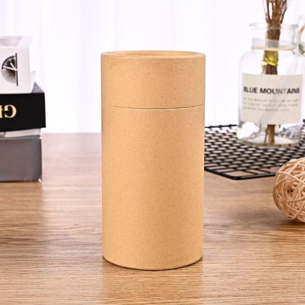 Waterproof Kraft Round Paper Tube Box Cardboard Paper Cylinder Container For Tea