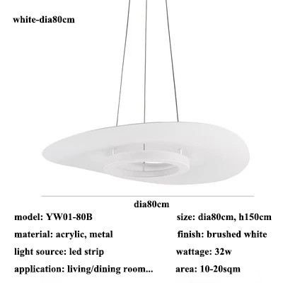 Modern Round Aluminum Led Pendant Lights For Living Room Dining Room LED Chandelier(WH-AP-586)