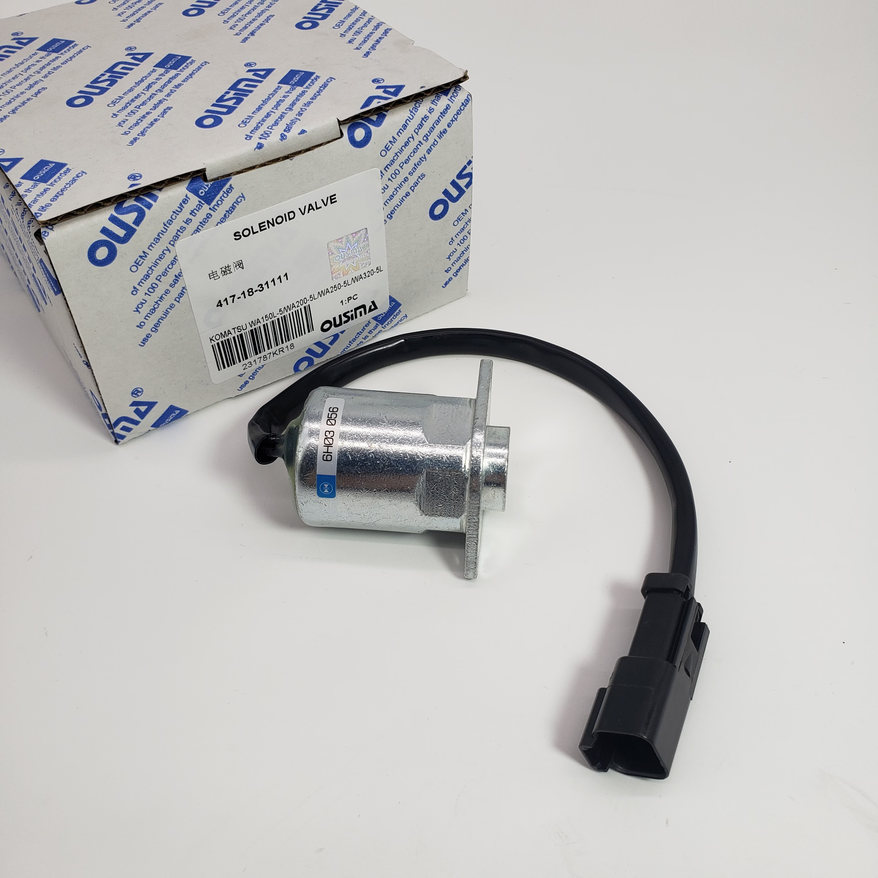 417-18-31111 Excavator Solenoid Valve For Komatsu WA150L-5 WA200-5L WA250-5L WA320-5L