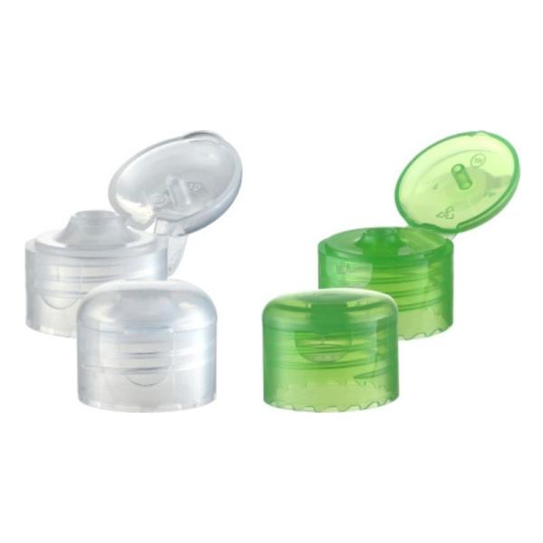 24mm Round Transparent Cylindrical Plastic Flip Cap for Bottle Custom Order