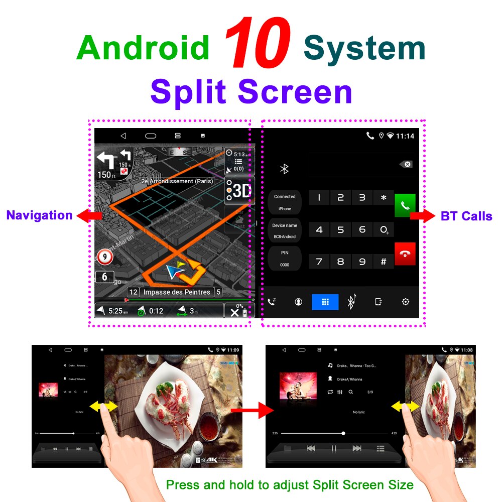 2 din car stereo radio multimedia player android apple carplay Auto GPS navigation for Toyota Corolla E130 E120
