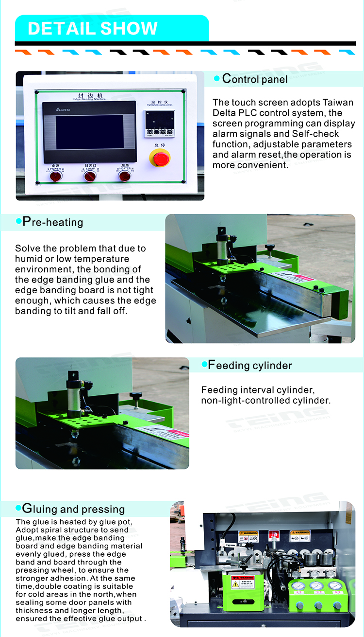 CE Certified SKY508 Woodworking Machine Auto Edgebander Machine for Edge Banding