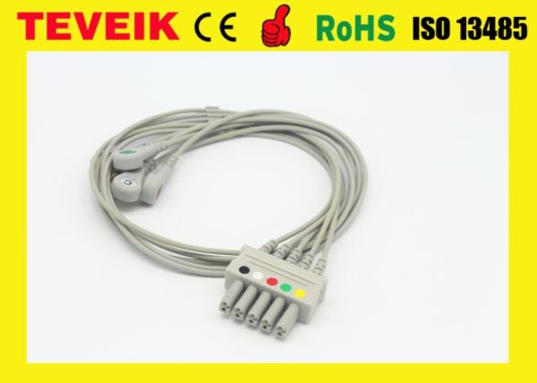 Teveik Factory CE&ISO Medical HP M1635A 5 Leads ECG Leadwire Cable For Patient