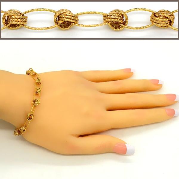 Hot Selling items Fashion jewelry Men or Womans bracelet Bangle 18K Real Gold