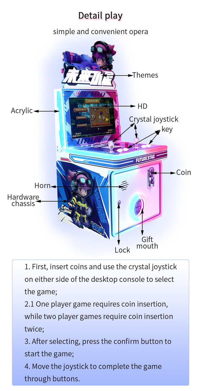 19-Inch Indoor Double-player Happy Paradise Coin-operated Game Machine