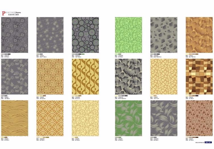 Soft color regular pattern nylon carpet for bedroom