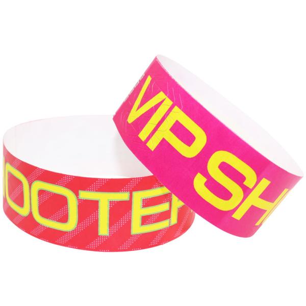 Water Resistant Festival Tyvek Wristbands , Disposable Printable Paper