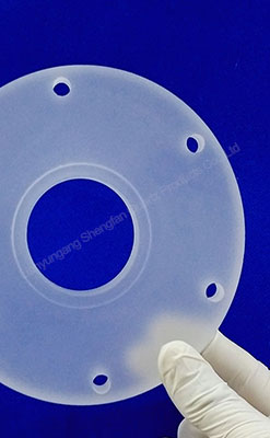 Transparent Quartz Glass Plate Heat Resistance Processing Laser Drilling With Hole