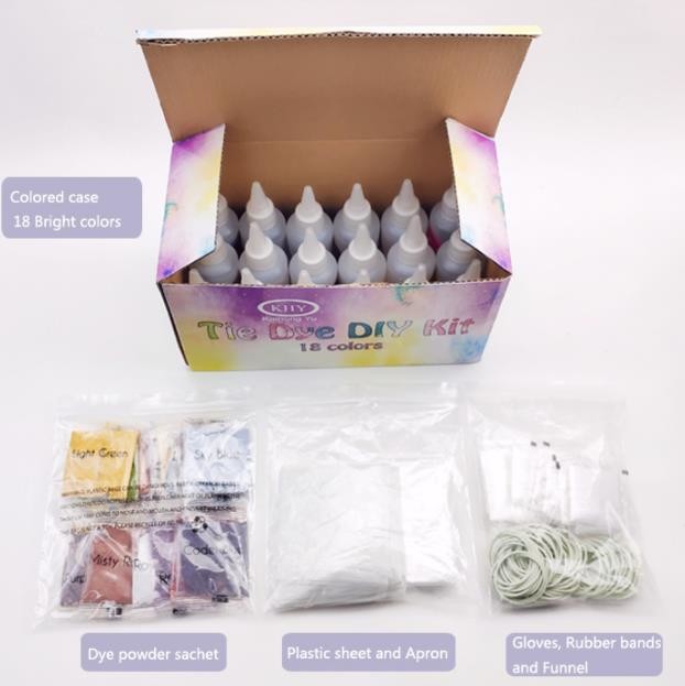 Tie Dye Party Kit Rainbow Classic is The Ultimate kit with 12 Vibrant Colors in Easy-Squeeze Bottle! (36 Pack)